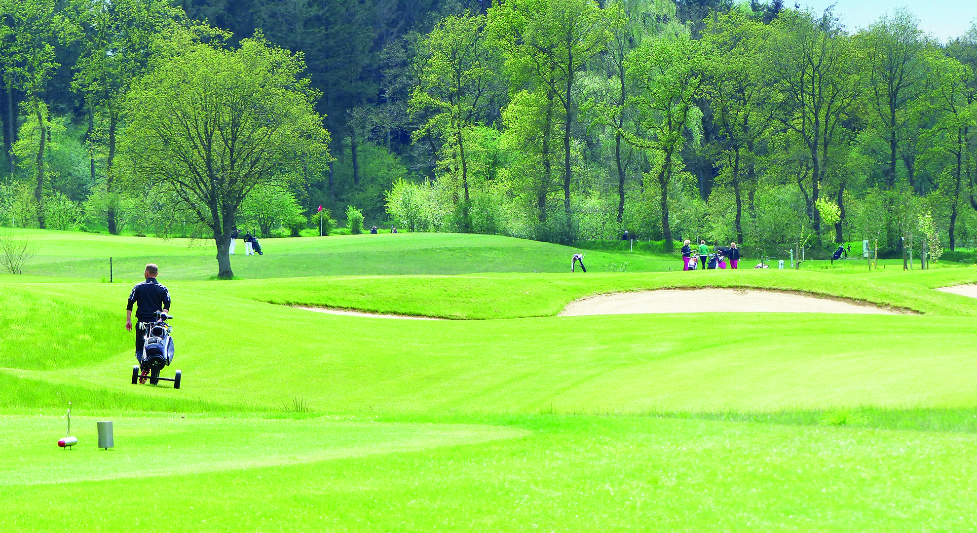 Golfspieler Platz